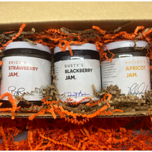 Load image into Gallery viewer, Fall Gift Box of Three Celebrity Jams
