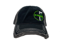Load image into Gallery viewer, Farm-i-tude Distressed Black/Grey Hat