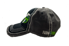 Load image into Gallery viewer, Farm-i-tude Distressed Black/Grey Hat