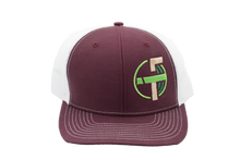 Load image into Gallery viewer, Farm-i-tude Richardson Trucker Burgandy/White Hat