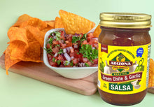 Load image into Gallery viewer, Salsa - Green Chili & Garlic - Medium Heat 12oz