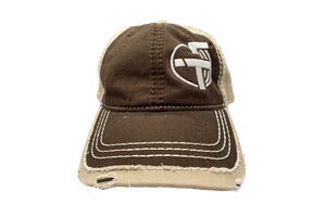 Distressed Brown/Tan Hat