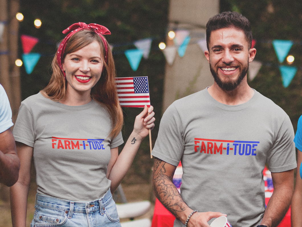 Farm-i-tude T-Shirt Supporting Our U.S. Vets